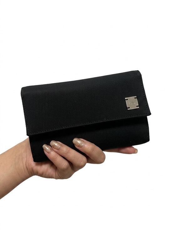 Fendi Handbags - Fendi Black Trifold Long Wallet Canvas
Vintage